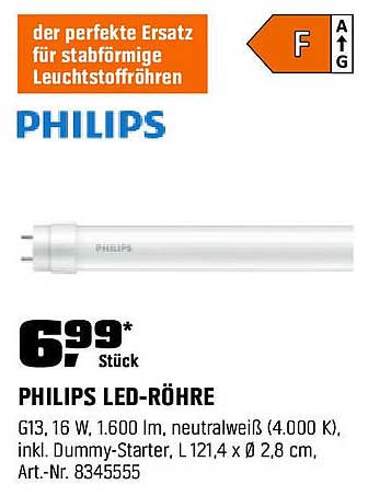 PHILIPS LED-Röhre G13 - 16 W, 1.600 lm