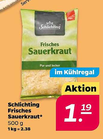 Schlichting Frisches Sauerkraut 500 g