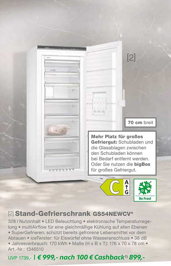 Stand-Gefrierschrank GS54NEWCV*