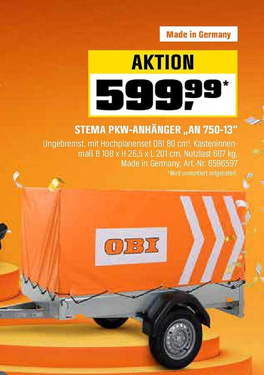 STEMA PKW-Anhänger „AN 750-13“