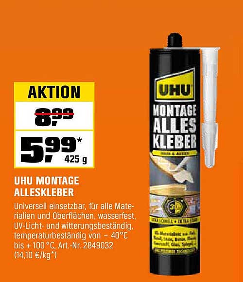 UHU Montage Alleskleber