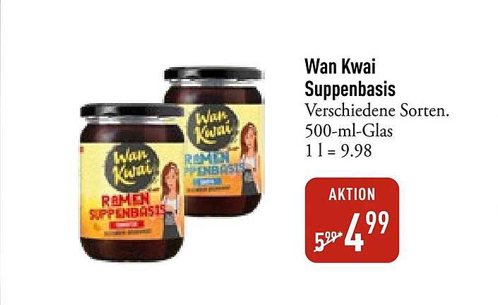 Wan Kwai Suppenbasis - Verschiedene Sorten, 500-ml-Glas