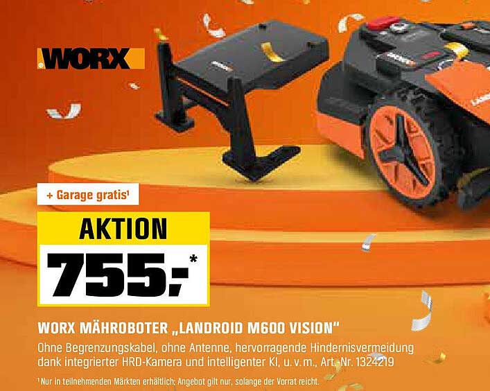 WORX MÄHROBOTER „LANDROID M600 VISION“