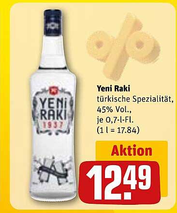 Yeni Raki Angebot bei REWE Center