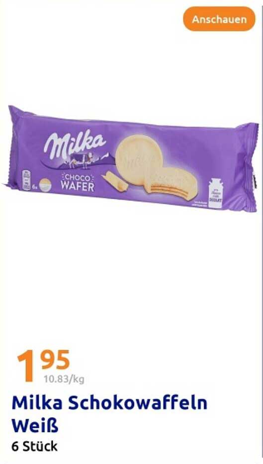 Milka Schokowaffeln Weiß