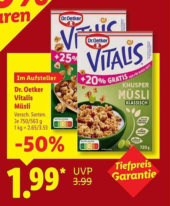 Vitalis Musli Angebot