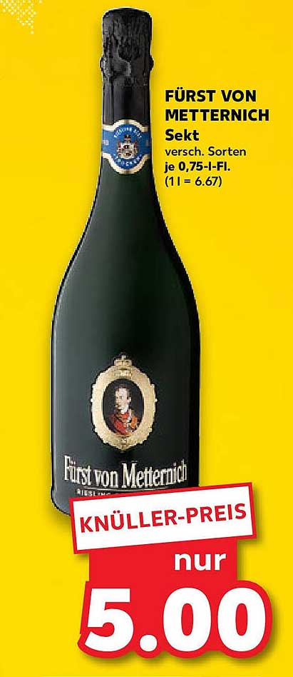 Fabelhafte Fürst Von Metternich Sekt Angebot Nächste Woche Ebenbild