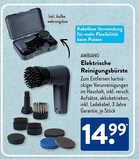 AMBIANO Elektrische Reinigungsbürste