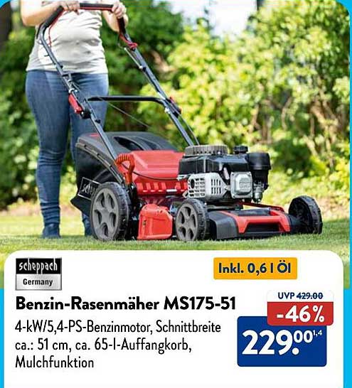 Benzin-Rasenmäher MS175-51 von Scheppach