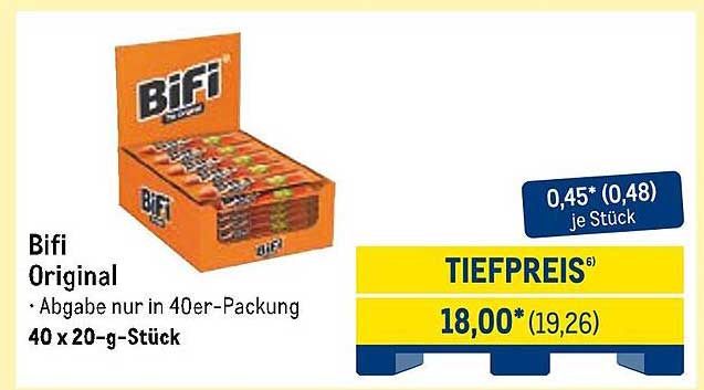 Bifi Original - 40 x 20-g-Stück