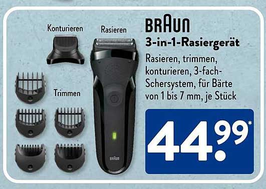 BRAUN 3-in-1-Rasiergerät