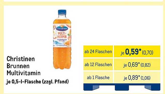 Christinen Brunnen Multivitamin 0,5 l-Flasche