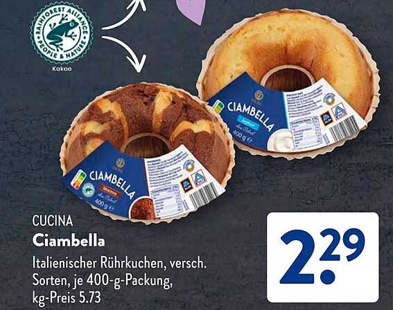 CUCINA Ciambella – Italienischer Rührkuchen in verschiedenen Sorten