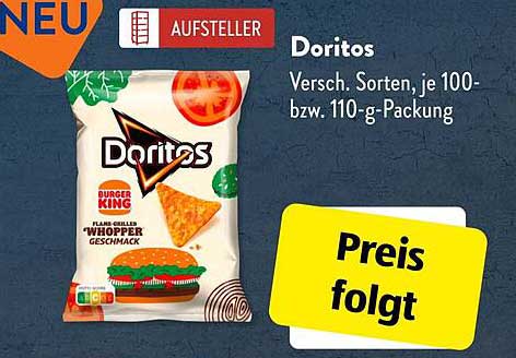 Doritos - Verschiedene Sorten, je 100-bzw. 110-g-Packung