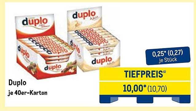 Duplo je 40er-Karton