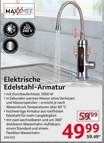 Elektrische Edelstahl-Armatur