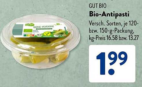 GUT BIO Bio-Antipasti 120/150 g