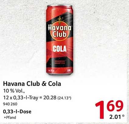 Havana Club & Cola - 12er Tray