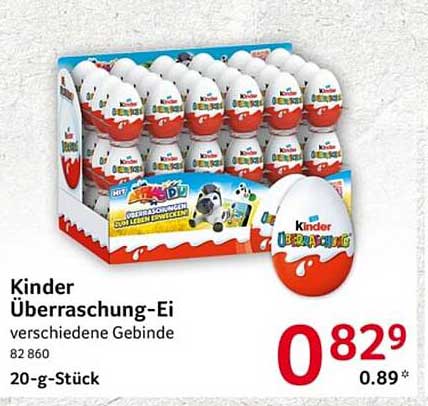 Kinder Überraschung-Ei, verschiedene Gebinde