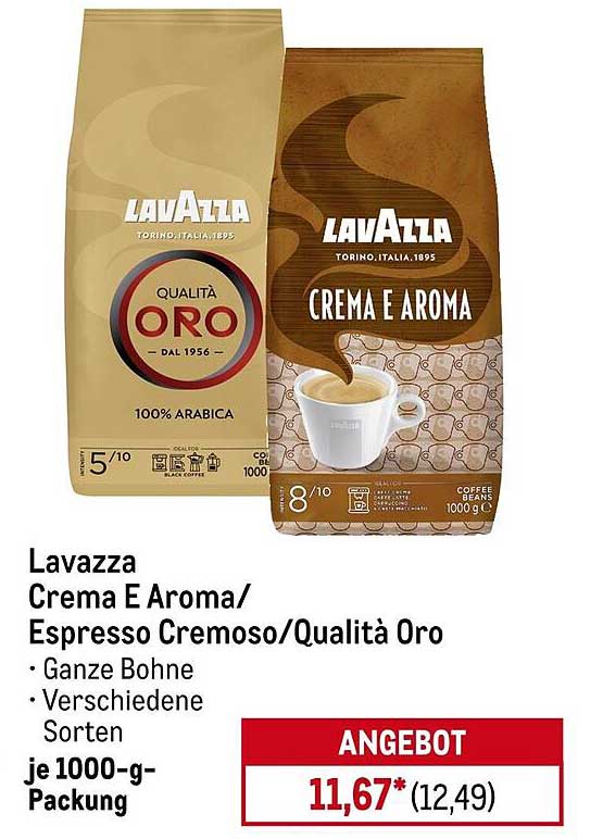 Lavazza Crema E Aroma / Espresso Cremoso / Qualità Oro