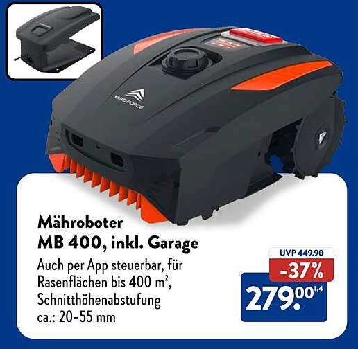 Mähroboter MB 400, inkl. Garage