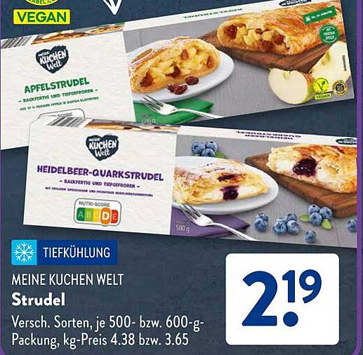 Meine Kuchen Welt Strudel - Apfelstrudel & Heidelbeer-Quarkstrudel