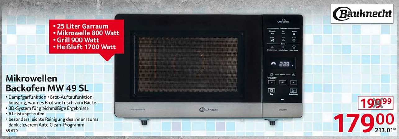 Mikrowellen Backofen MW 49 SL von Bauknecht
