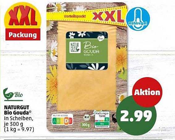 NATURGUT Bio Gouda in Scheiben 300 g