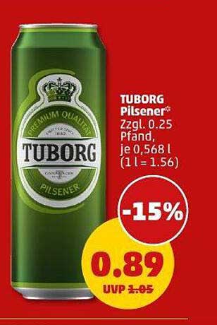 TUBORG Pilsener 0,568 l Dosen