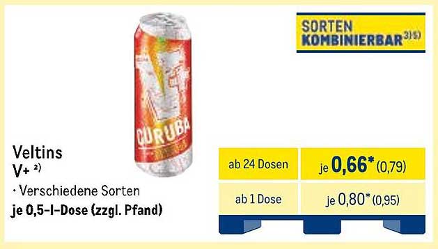 Veltins verschiedene Sorten je 0,5-l-Dose (zzgl. Pfand)