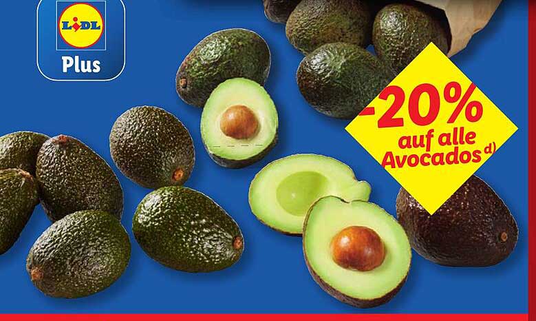 20% Rabatt auf alle Avocados