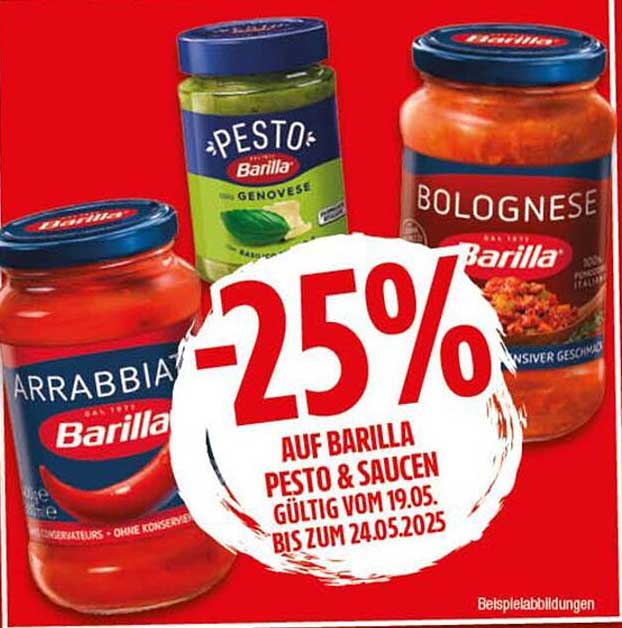 -25% auf Barilla Pesto & Saucen