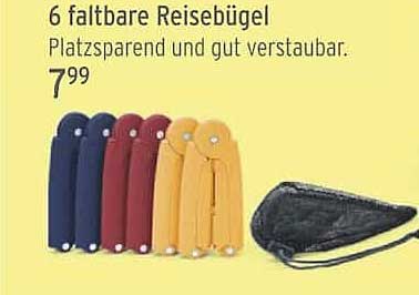 6 faltbare Reisebügel