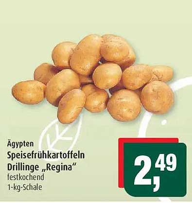 Ägypten Speisefrühkartoffeln Drillinge 'Regina' 1-kg-Schale