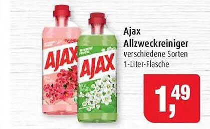 Ajax Allzweckreiniger verschiedene Sorten 1-Liter-Flasche