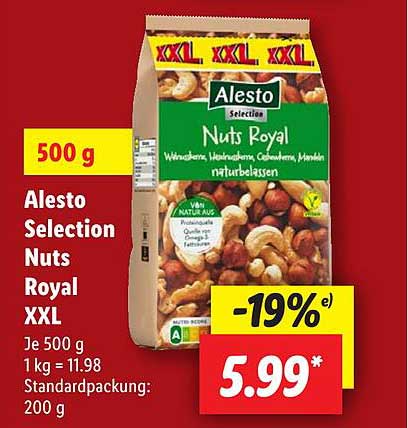 Alesto Selection Nuts Royal XXL - 500 g