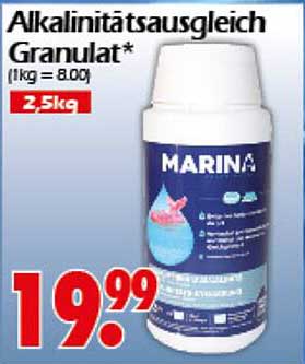 Alkalinitätsausgleich Granulat 2,5 kg von MARINA