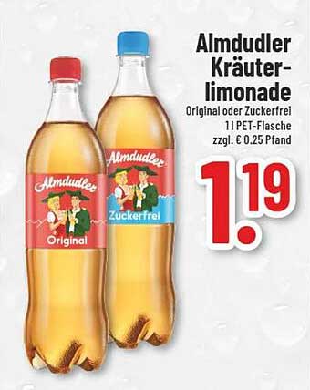 Almdudler Kräuterlimonade - Original oder Zuckerfrei