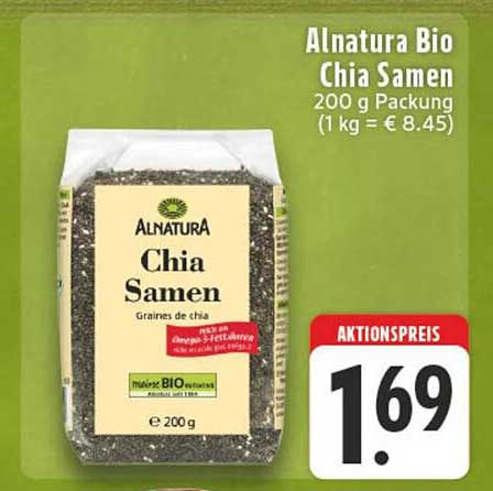 Alnatura Bio Chia Samen 200 g Packung