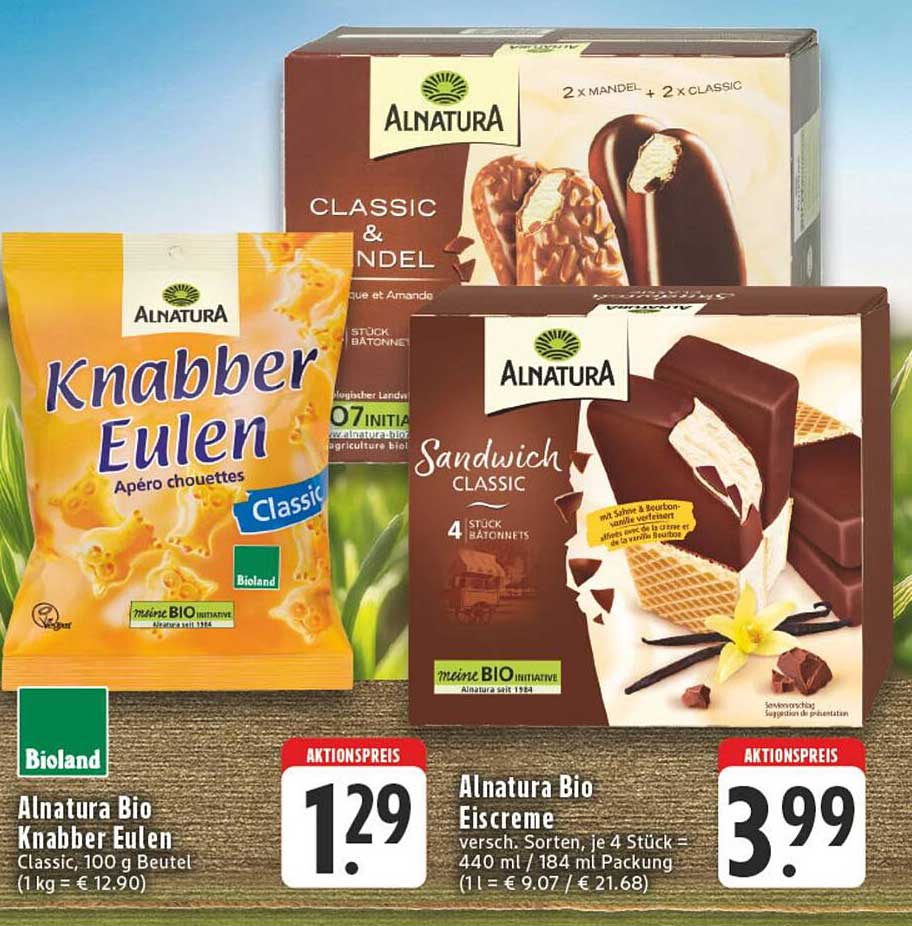 Alnatura Bio Knabber Eulen und Eiscreme