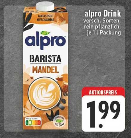 alpro Drink Barista Mandel 1 l