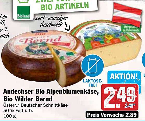 Andechser Bio Alpenblumenkäse, Bio Wilder Bernd