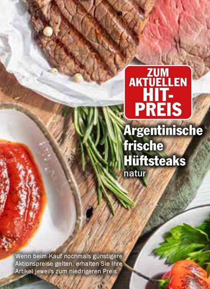 Argentinische frische Hüftsteaks natural