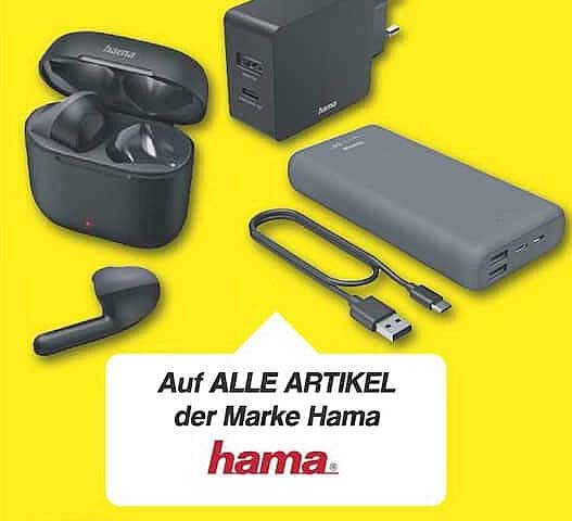 Auf ALLE ARTIKEL der Marke Hama