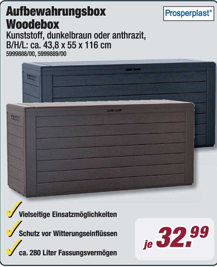 Aufbewahrungsbox Woodebox