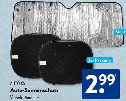 AUTO XS Auto-Sonnenschutz - 2er Packung