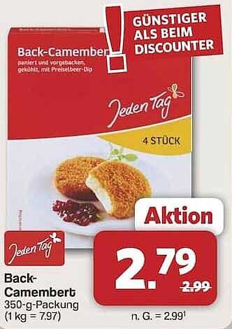 Back-Camembert 350-g-Packung
