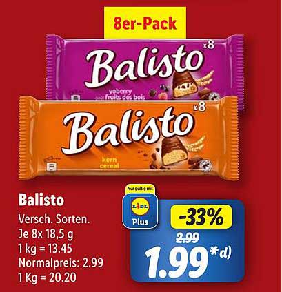 Balisto 8er-Pack – Verschiedene Sorten