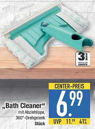 "Bath Cleaner" mit Abziehlippe, 360°-Drehgelenk Stück