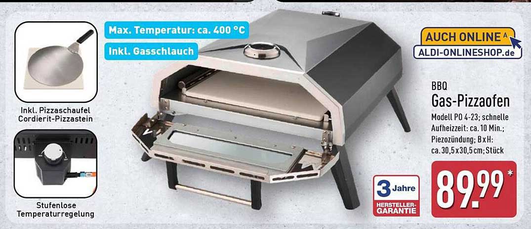 BBQ Gas-Pizzaofen Modell PO 4-23